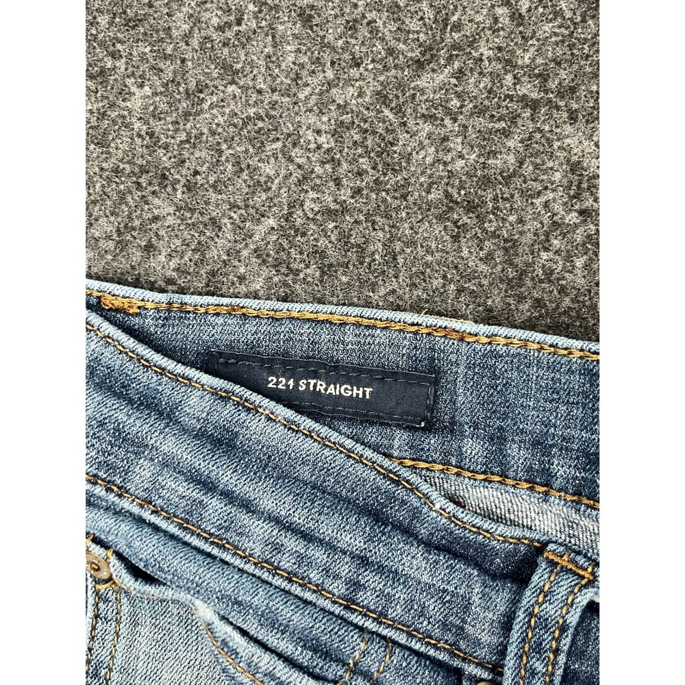 Lucky Brand 221 Straight Leg Jeans Mens 34x32 Medium Wash Blue Denim Y2K Fade - Picture 5 of 12
